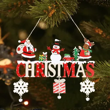 Гном Санта Добро Пожаловать Деревянный Подвесной Кулон Рождественские Украшения Рождественская Елка Украшения 2023 Navidad Noel Натальные Новогодние Подарки