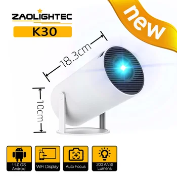 Проектор K30 1080P HD с поддержкой 4K Mini Video Projetor 150Ansi для домашнего кинотеатра Proyector для кемпинга на открытом воздухе
