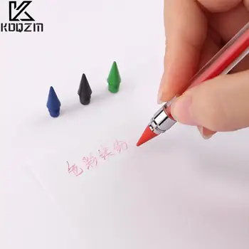 Разноцветный сменный карандаш без чернил, карандаш HB, принадлежности для письма, канцелярские принадлежности для рисования, школьные принадлежности Kawaii, 5 шт. 