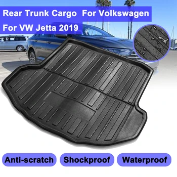 Для VW Jetta 2019, багажник для автомобильного грузового лайнера, для Volkswagen Tray, задняя крышка багажника, матовый коврик, коврик для ног